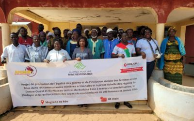 INCLUSION SOCIALE, EGALITE DES GENRES, AUTONOMISATION : LE CONSORTIUM ARM-AFEMIB A L’ŒUVRE DANS LES COMMUNES MINIERES DE REO ET MOGTEDO